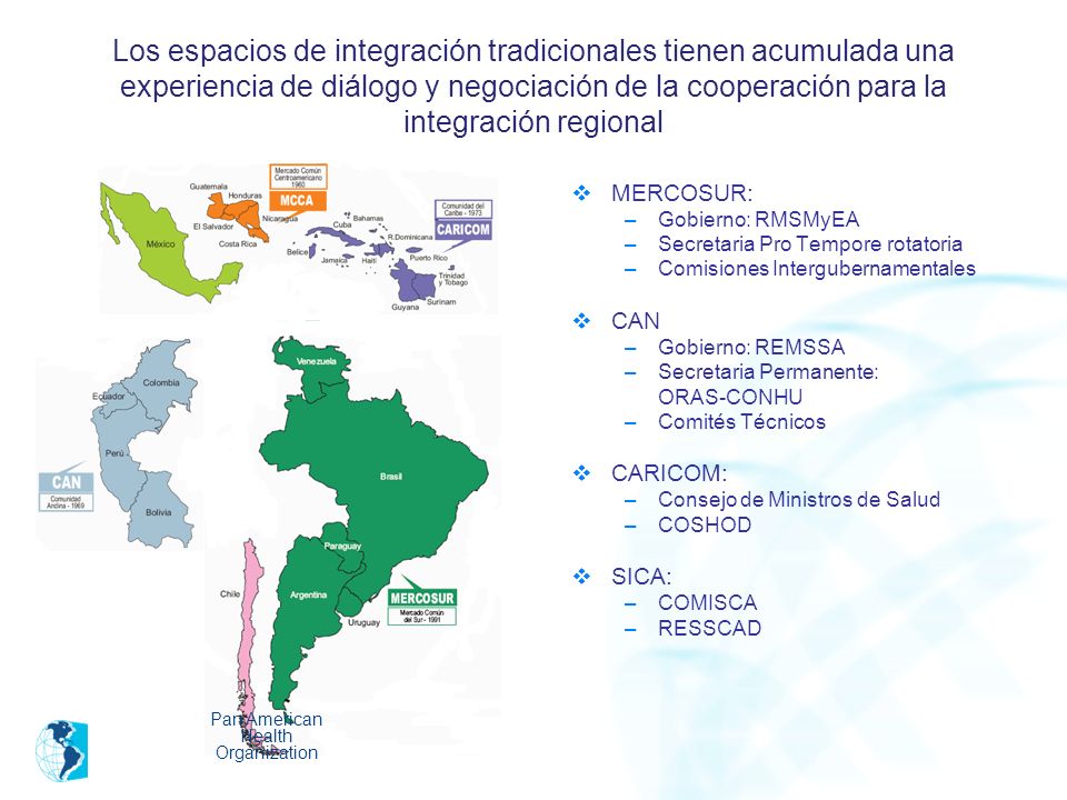 Los espacios de integración tradicionales tienen acumulada una experiencia de diálogo y negociación de la cooperación para la integración regional