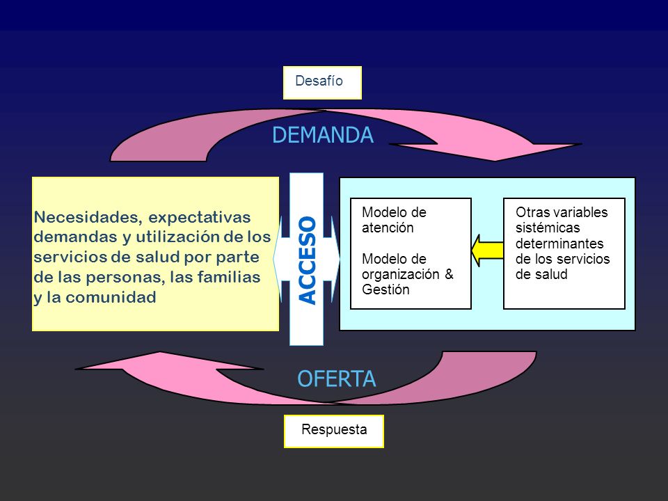 Desafío DEMANDA. Necesidades, expectativas demandas y utilización de los servicios de salud por parte de las personas, las familias.
