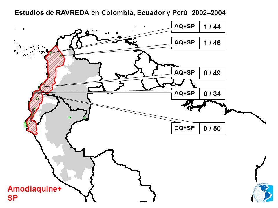 Estudios de RAVREDA en Colombia, Ecuador y Perú 2002–2004