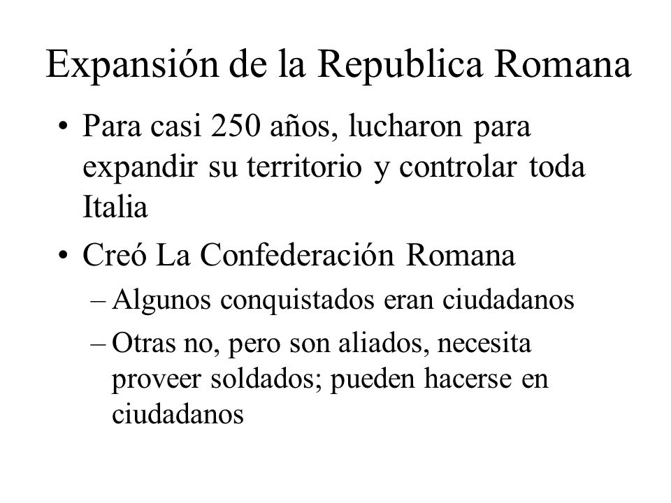 Expansión de la Republica Romana