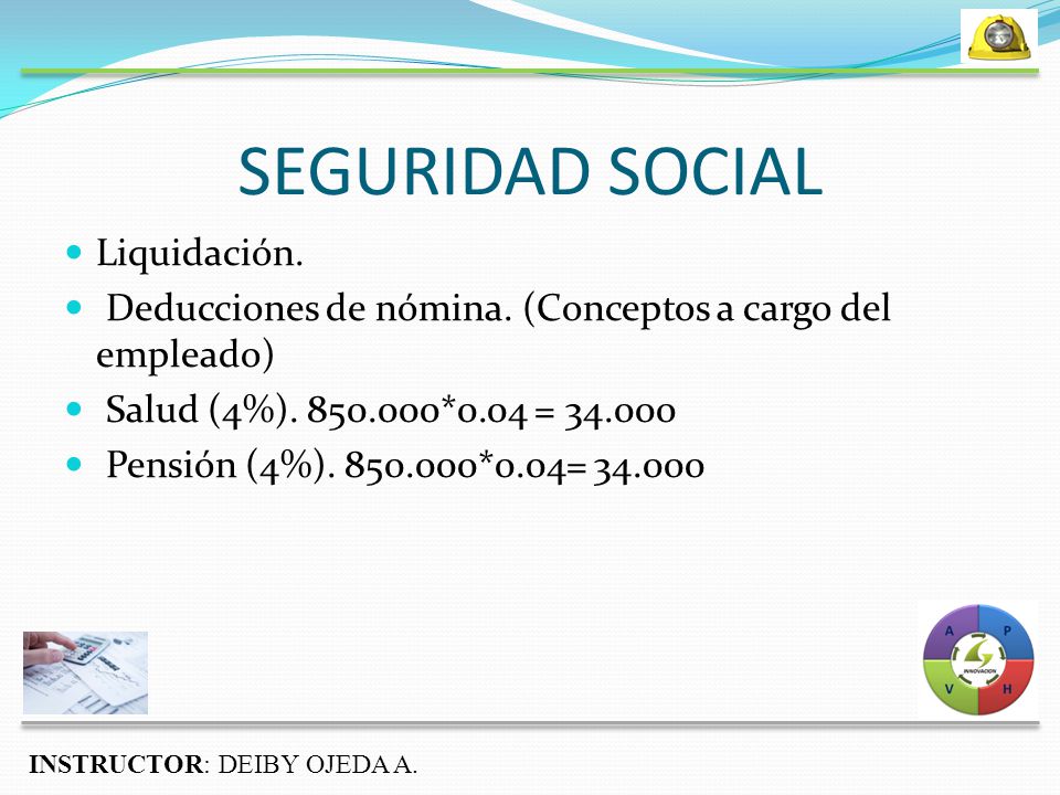 SEGURIDAD SOCIAL Liquidación.