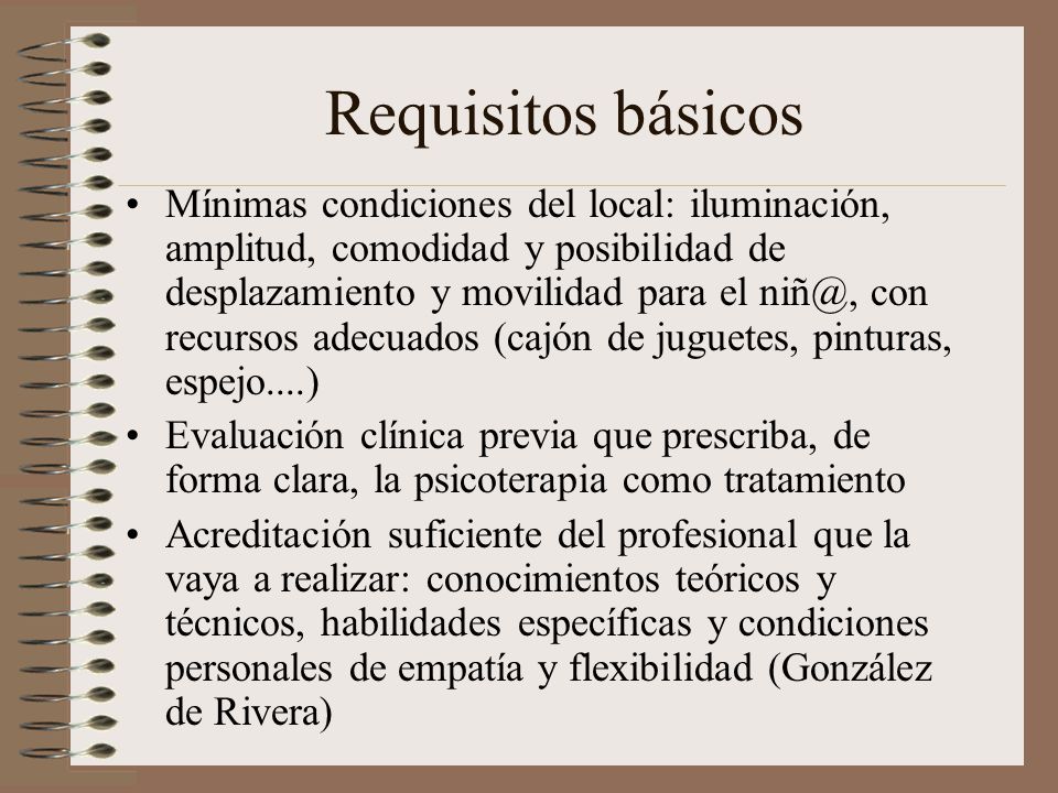 Requisitos básicos