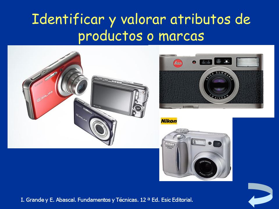 Identificar y valorar atributos de productos o marcas