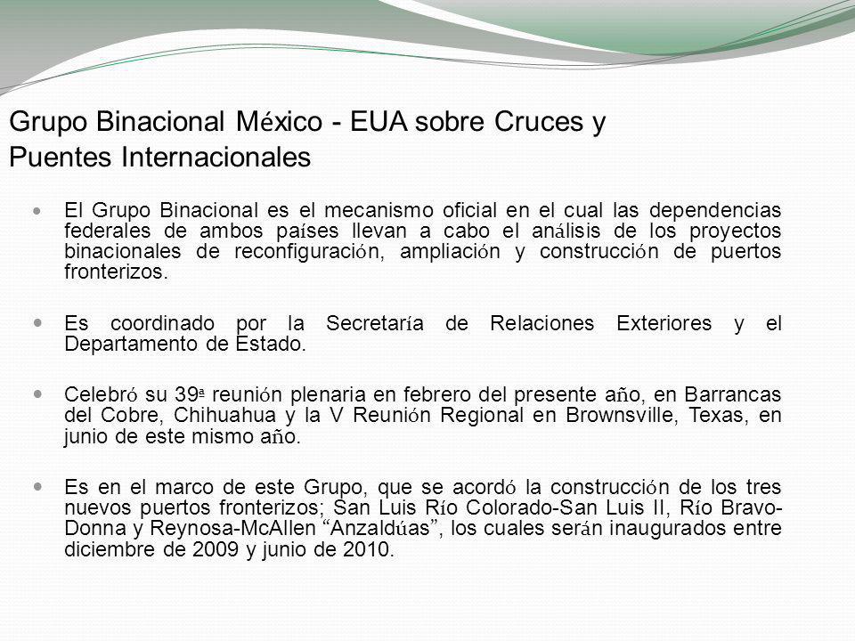 Grupo Binacional México - EUA sobre Cruces y Puentes Internacionales