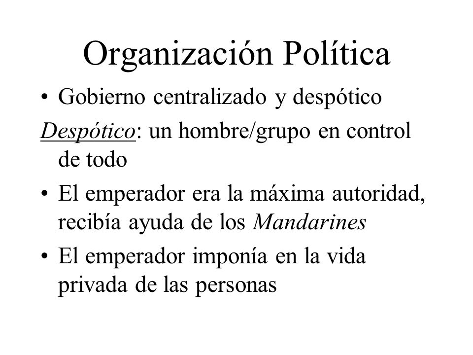 Organización Política