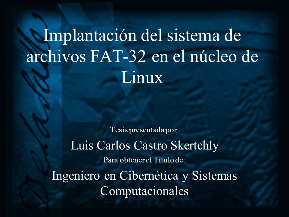 Implantación del sistema de archivos FAT-32 en el núcleo de Linux