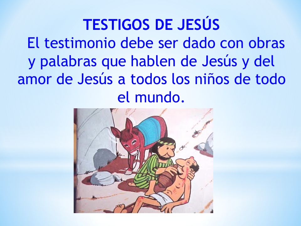 TESTIGOS DE JESÚS.
