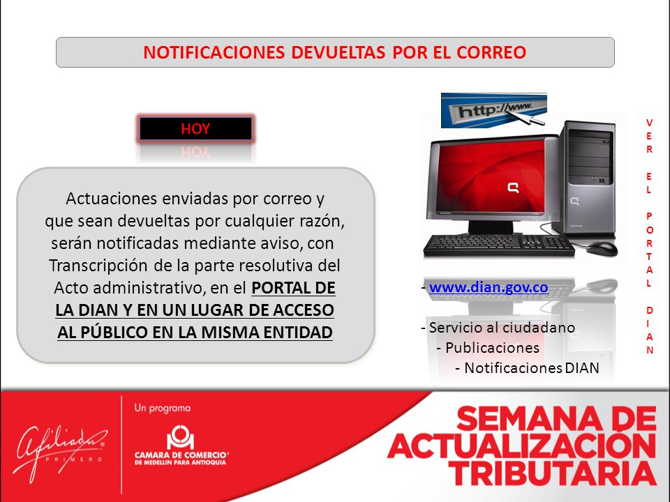 NOTIFICACIONES DEVUELTAS POR EL CORREO