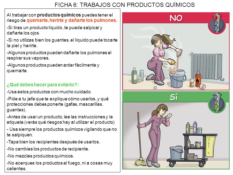 FICHA 6: TRABAJOS CON PRODUCTOS QUÍMICOS