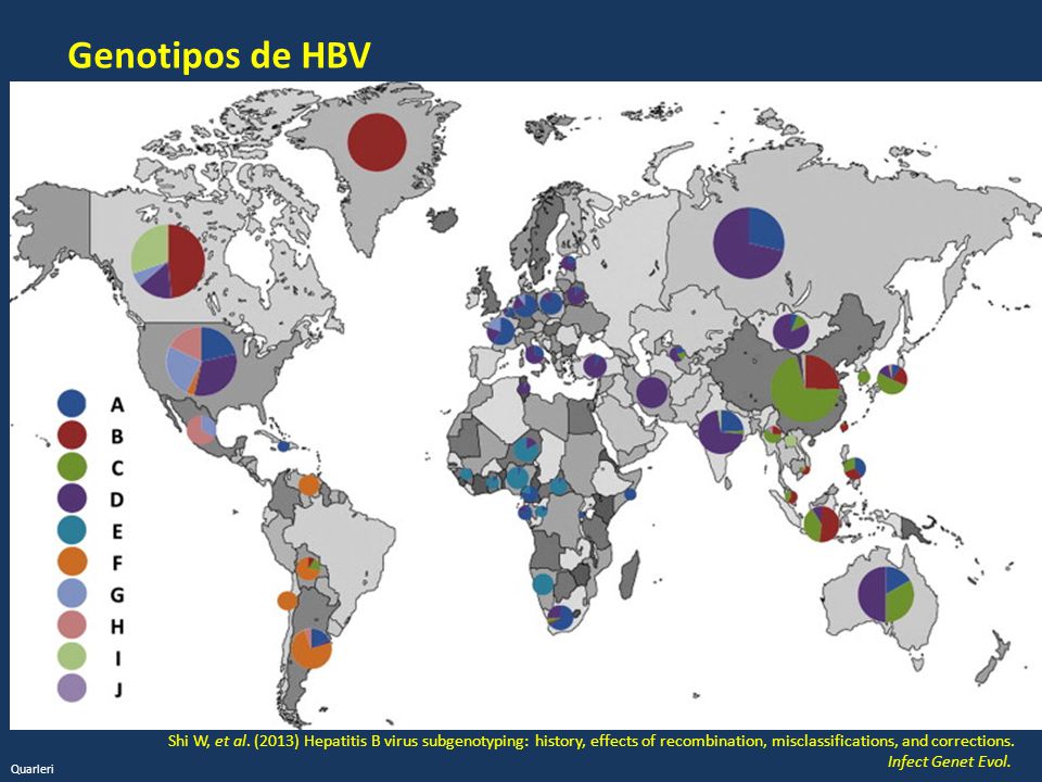 Genotipos de HBV Infect Genet Evol Jun;16: doi: /j.meegid Epub 2013 Mar 26.