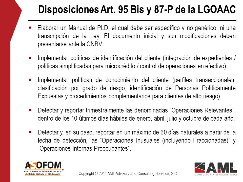 J&C Xtrafin, S.A. de C.V., SOFOM, E.N.R. Curso Anual de PLD