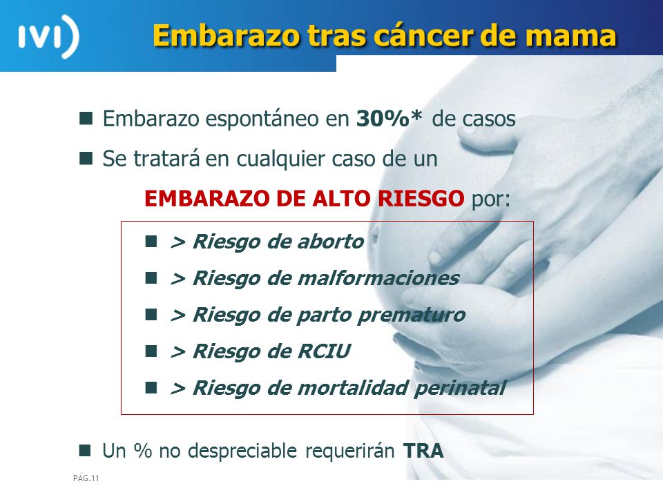 Embarazo tras cáncer de mama