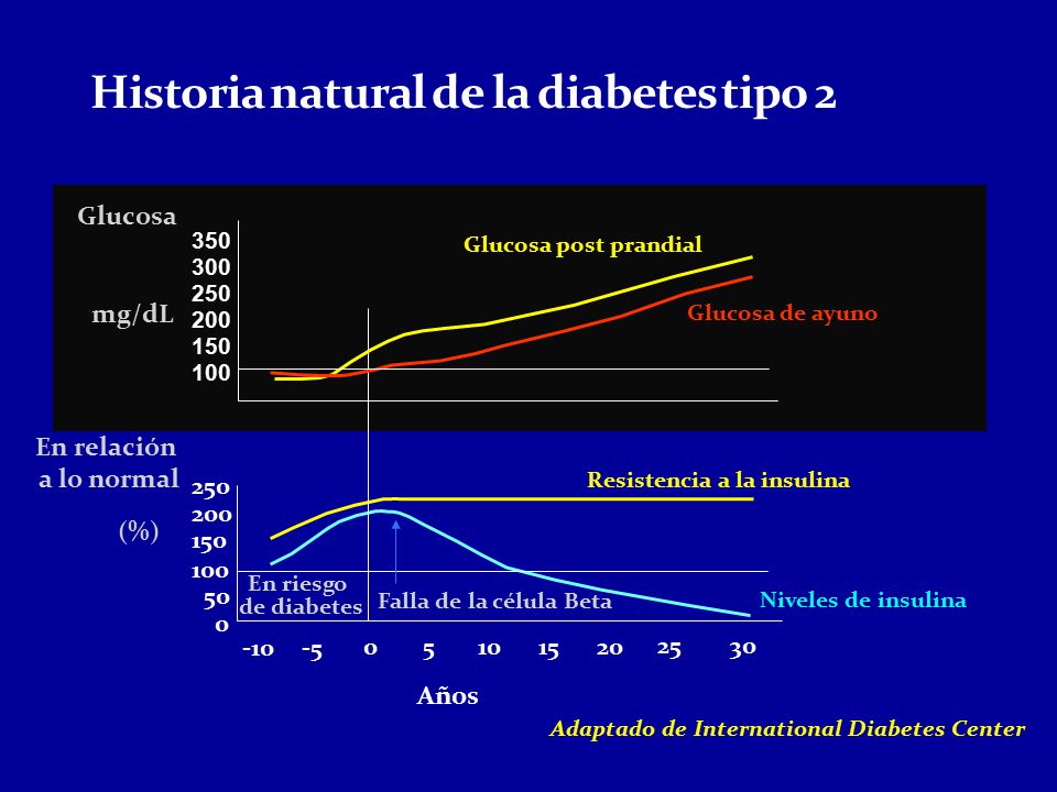 Historia natural de la diabetes tipo 2