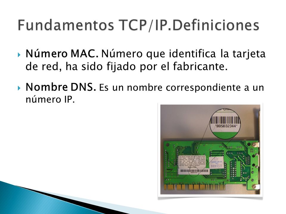 Fundamentos TCP/IP.Definiciones