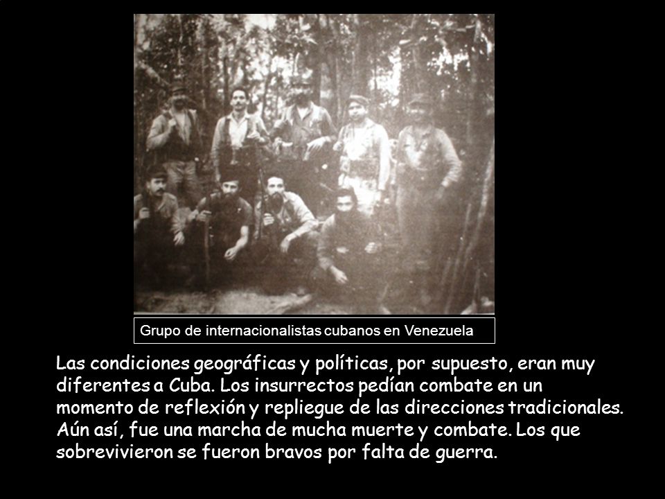 Grupo de internacionalistas cubanos en Venezuela