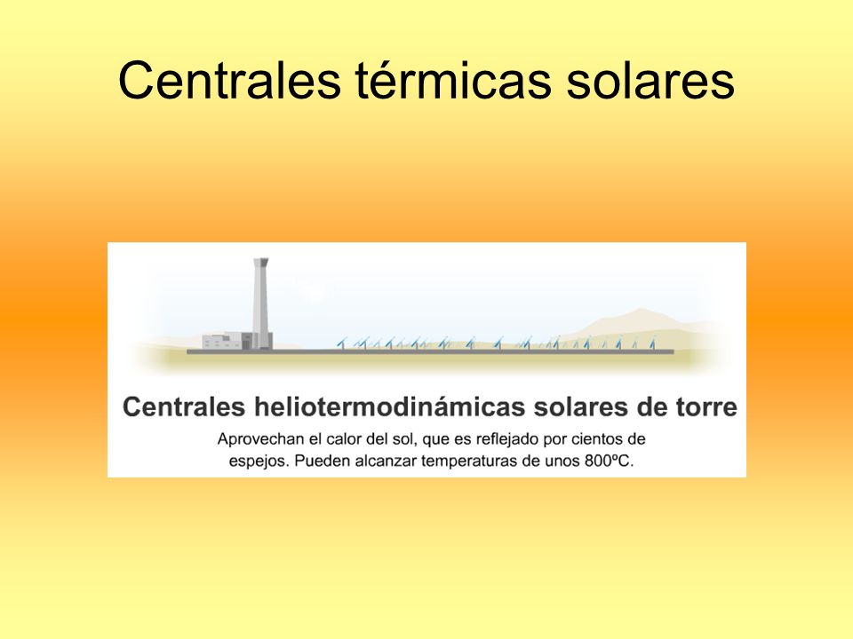 Centrales térmicas solares