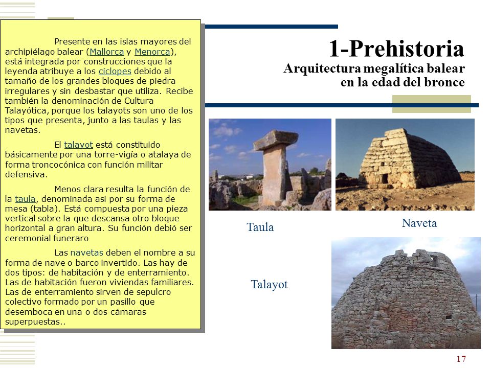 1-Prehistoria Arquitectura megalítica balear en la edad del bronce