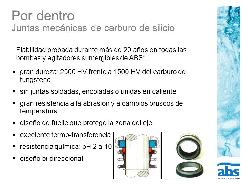 Por dentro Juntas mecánicas de carburo de silicio