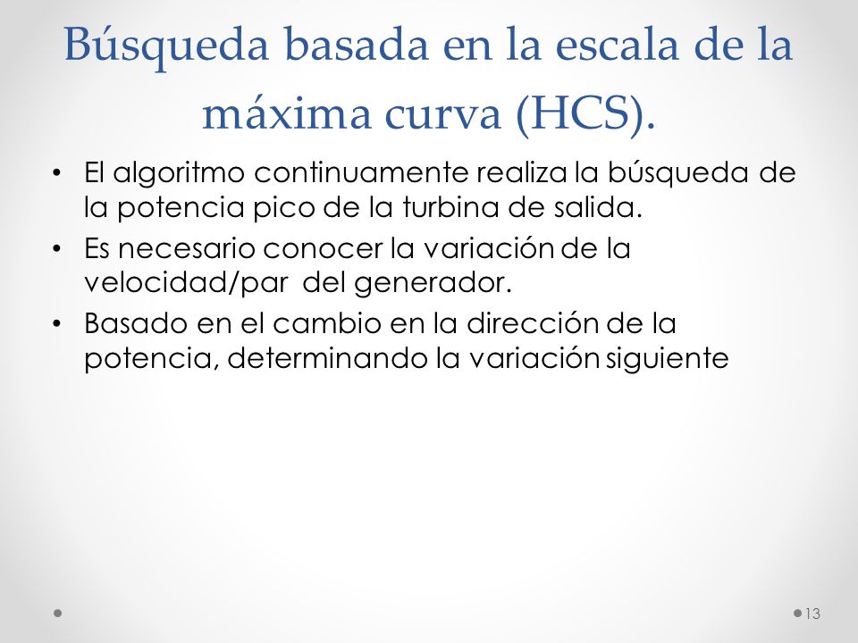 Búsqueda basada en la escala de la máxima curva (HCS).