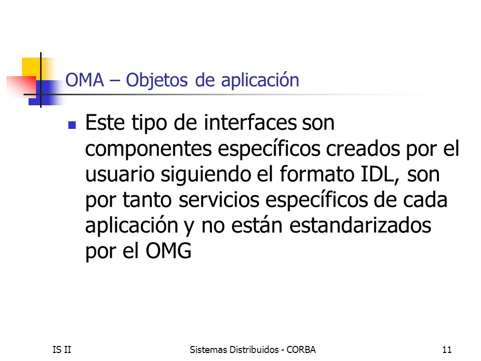 OMA – Objetos de aplicación