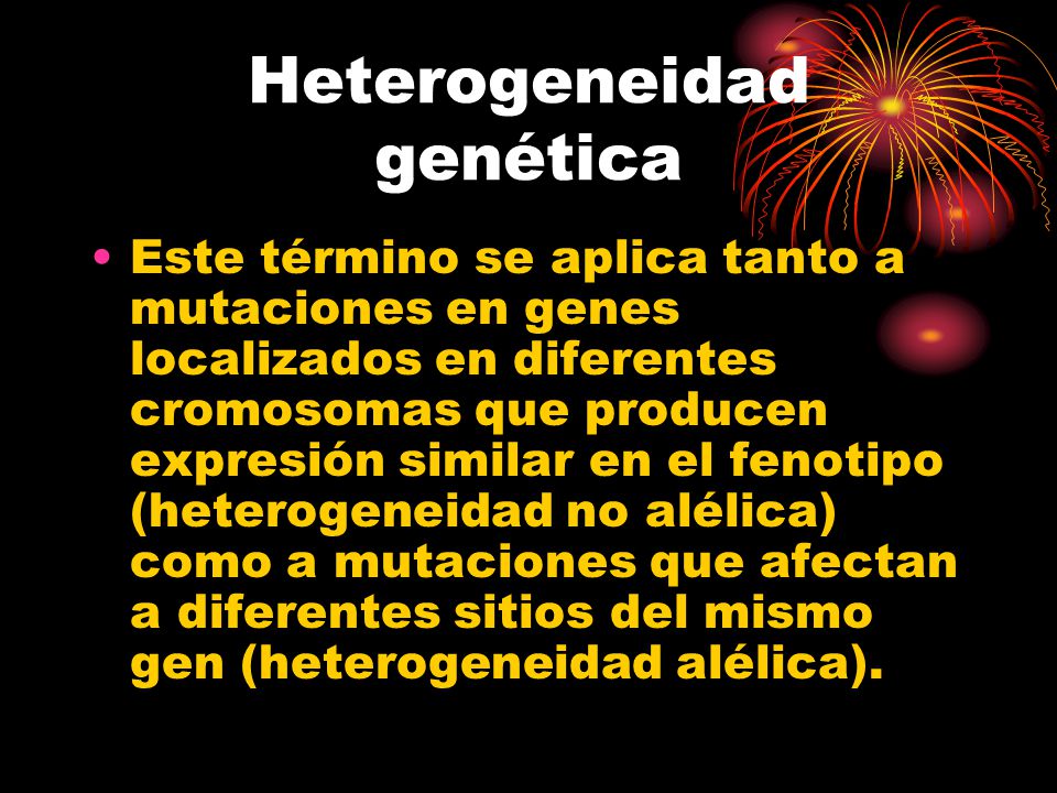Heterogeneidad genética