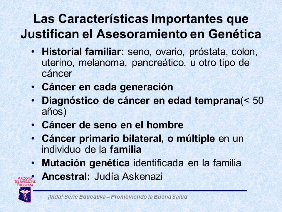 Las Características Importantes que Justifican el Asesoramiento en Genética