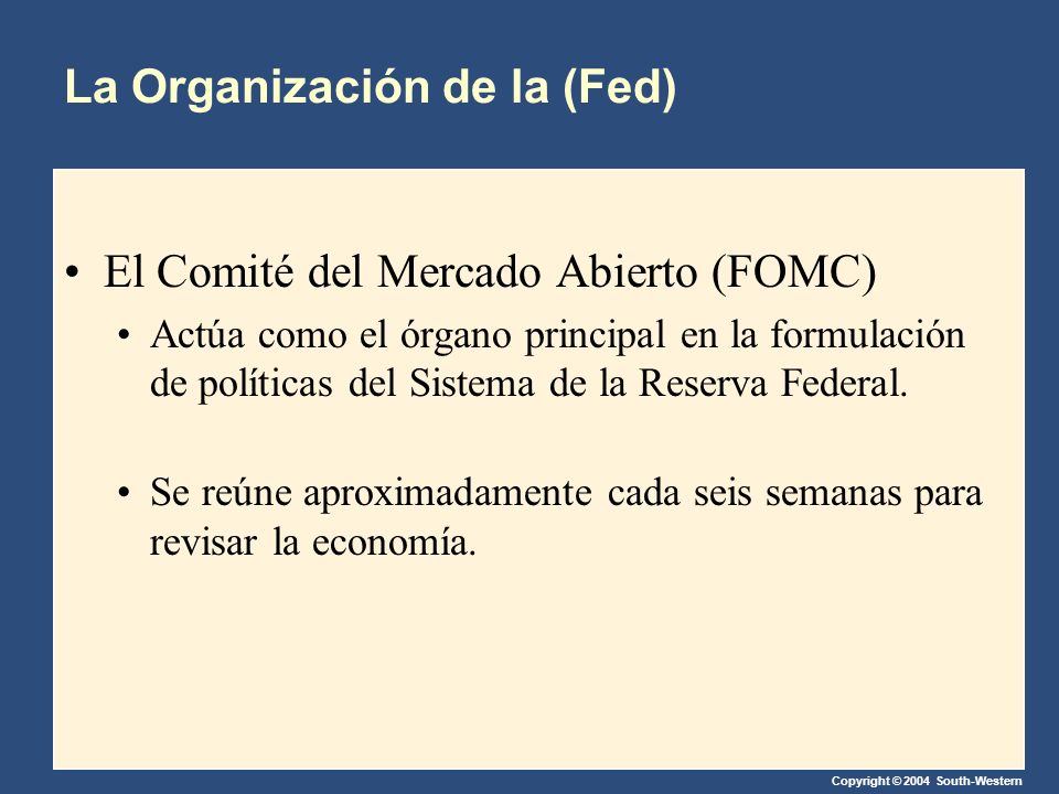 La Organización de la (Fed)