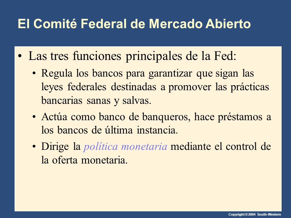 El Comité Federal de Mercado Abierto