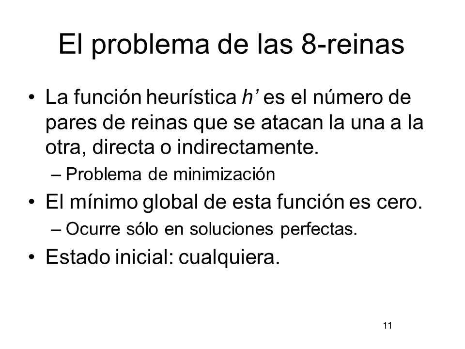 El problema de las 8-reinas