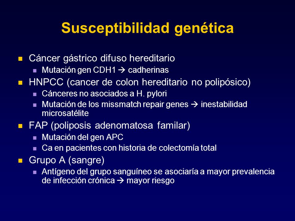 Susceptibilidad genética