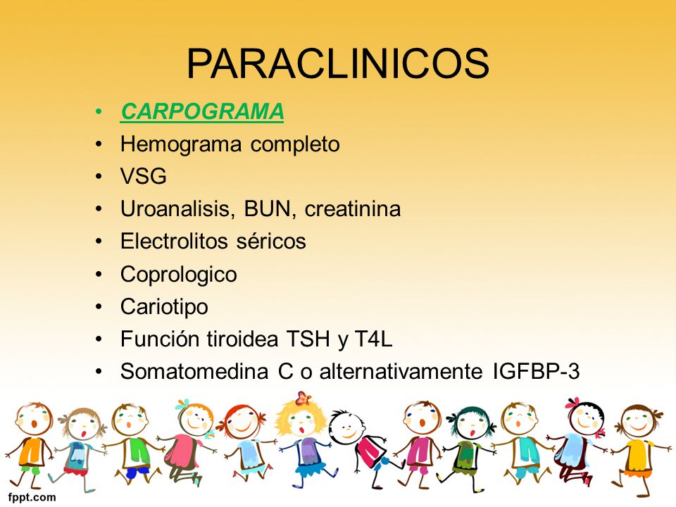 PARACLINICOS CARPOGRAMA Hemograma completo VSG