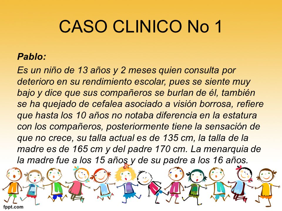 CASO CLINICO No 1 Pablo: