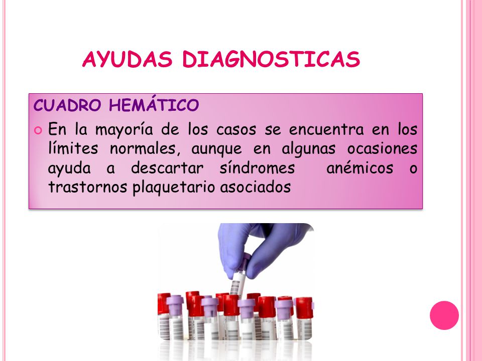 AYUDAS DIAGNOSTICAS CUADRO HEMÁTICO