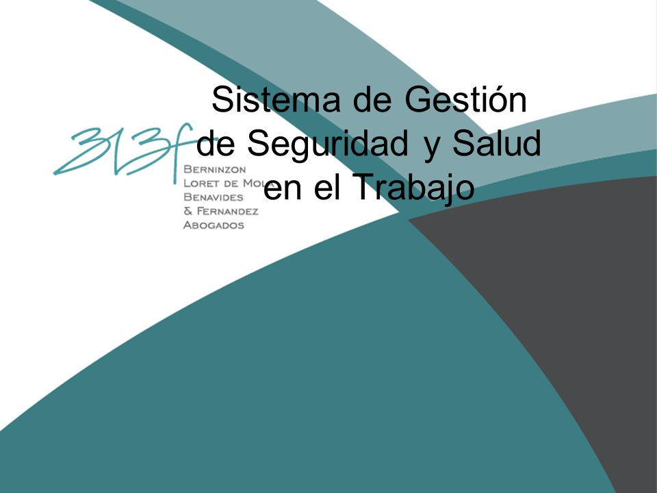 Sistema de Gestión de Seguridad y Salud en el Trabajo