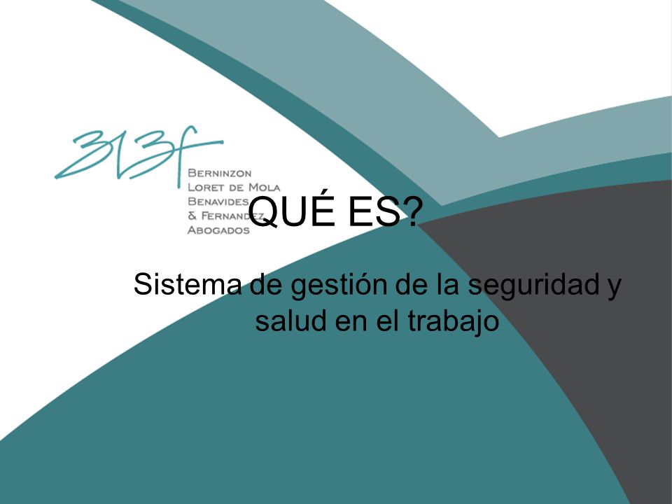 Sistema de gestión de la seguridad y salud en el trabajo