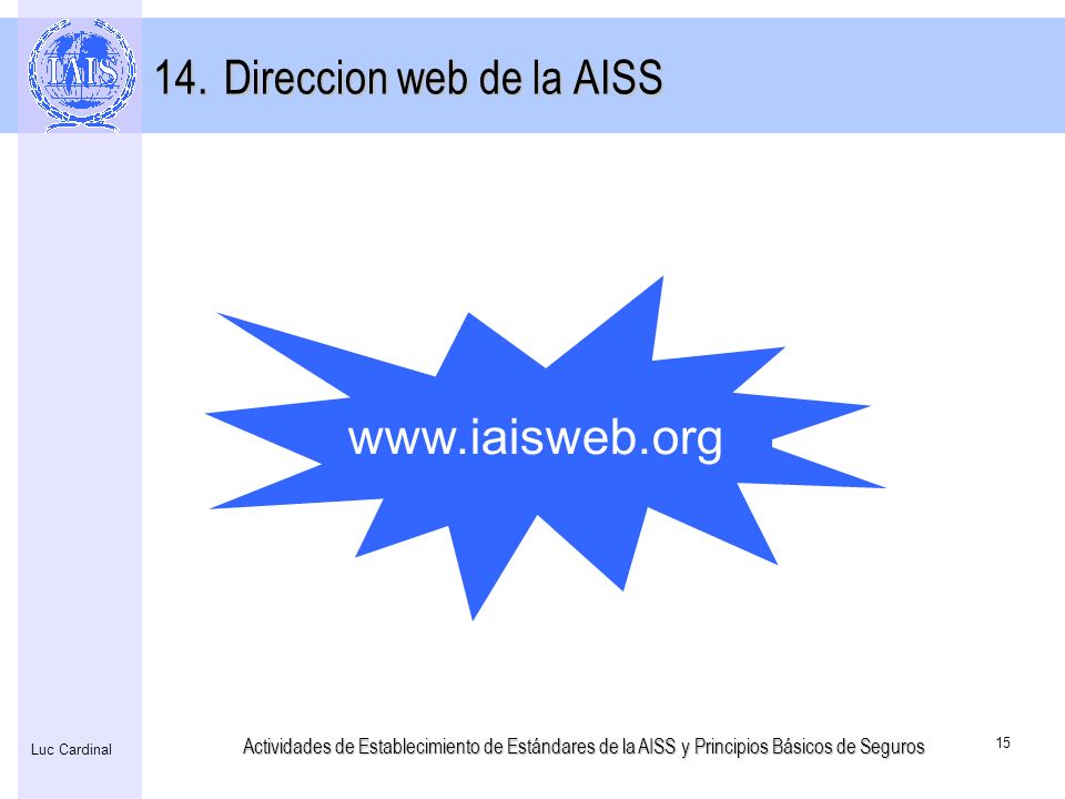 Direccion web de la AISS