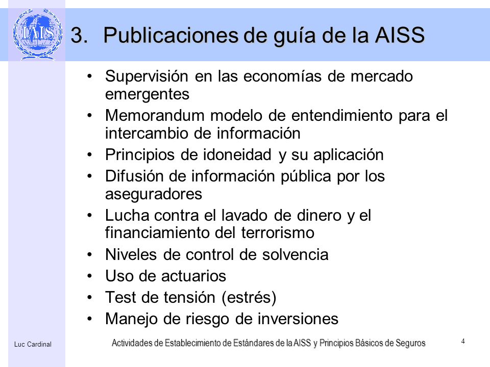 Publicaciones de guía de la AISS