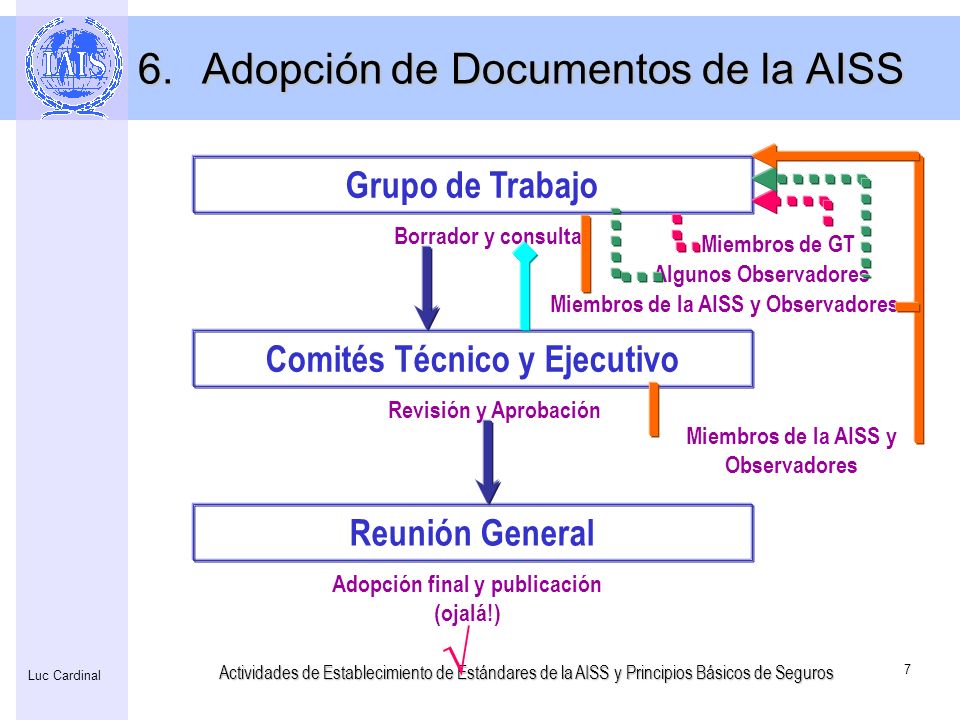 Adopción de Documentos de la AISS