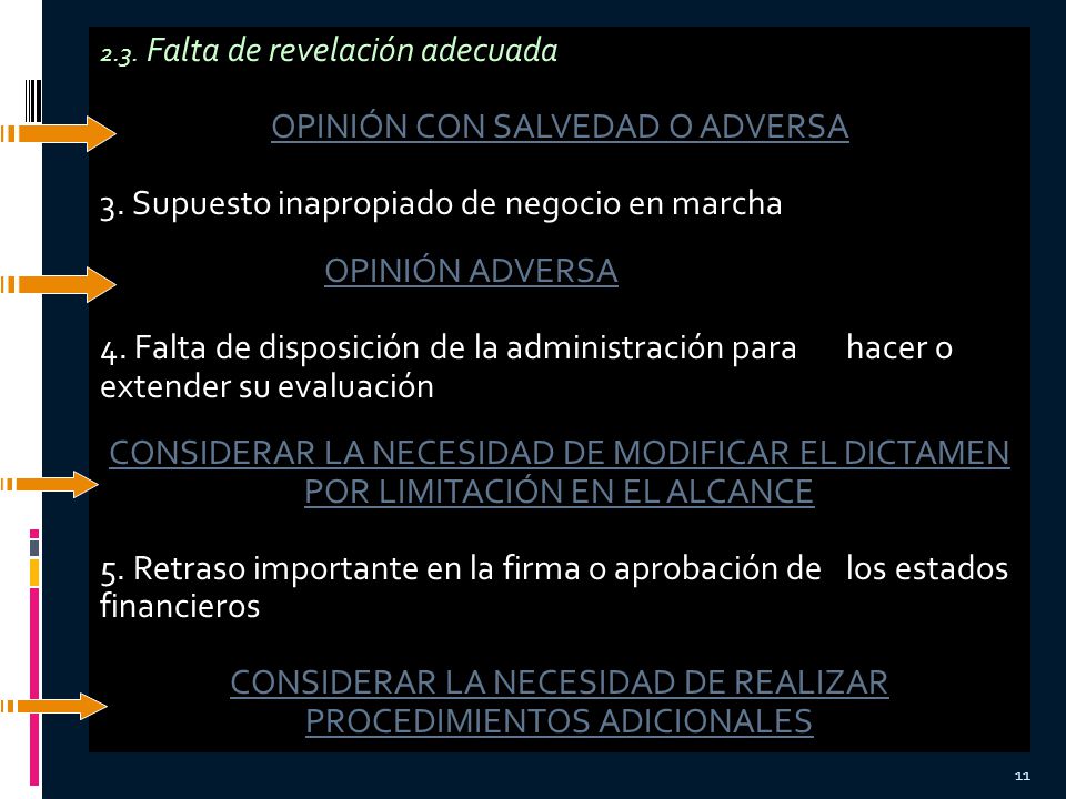 OPINIÓN CON SALVEDAD O ADVERSA