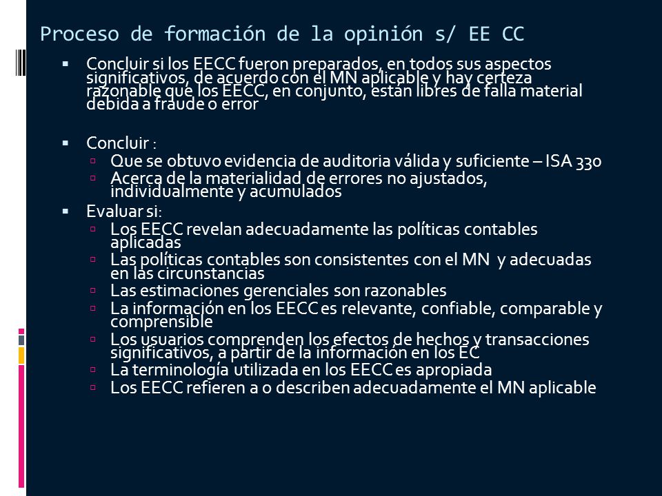 Proceso de formación de la opinión s/ EE CC
