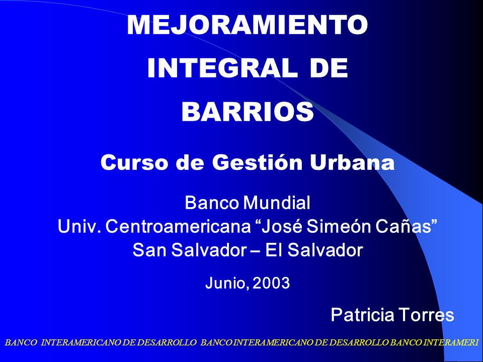 Univ. Centroamericana José Simeón Cañas San Salvador – El Salvador