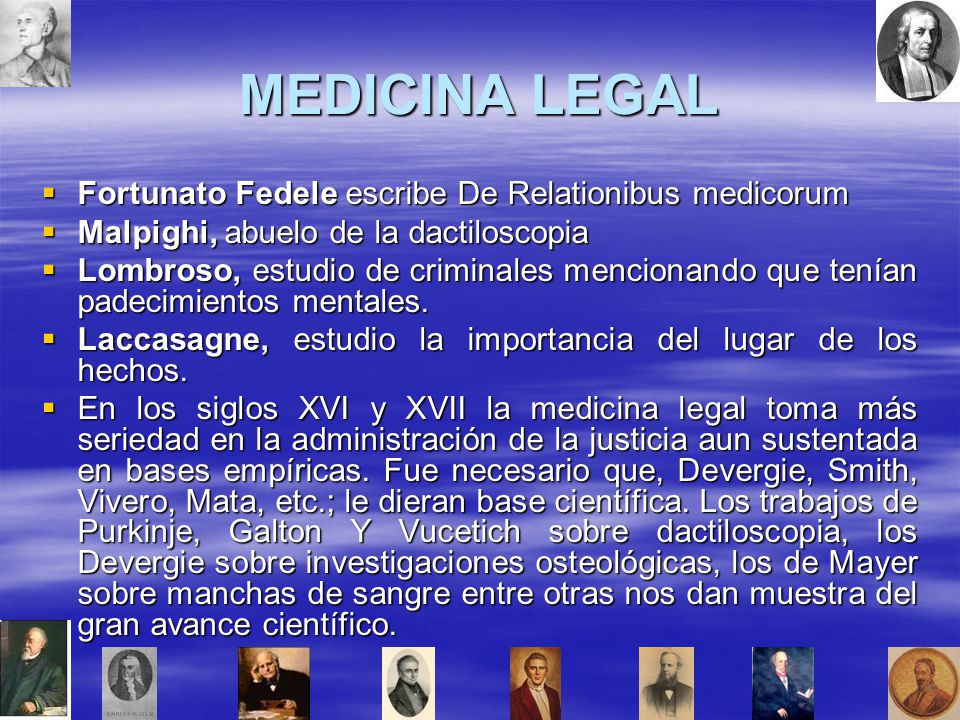 MEDICINA LEGAL Fortunato Fedele escribe De Relationibus medicorum