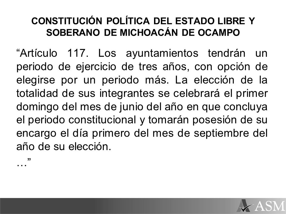 CONSTITUCIÓN POLÍTICA DEL ESTADO LIBRE Y SOBERANO DE MICHOACÁN DE OCAMPO