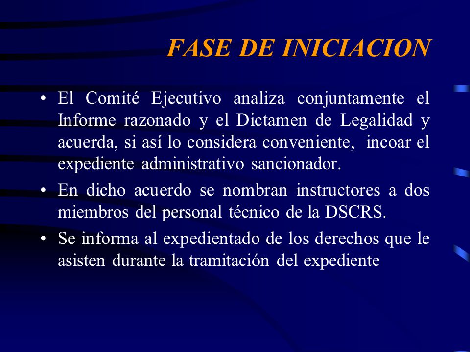 FASE DE INICIACION