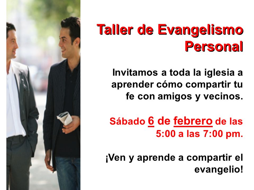 Taller de Evangelismo Personal