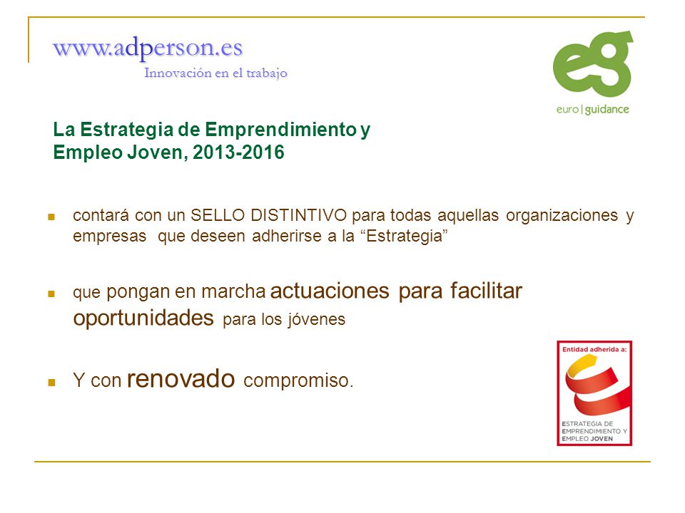 Innovación en el trabajo La Estrategia de Emprendimiento y Empleo Joven,