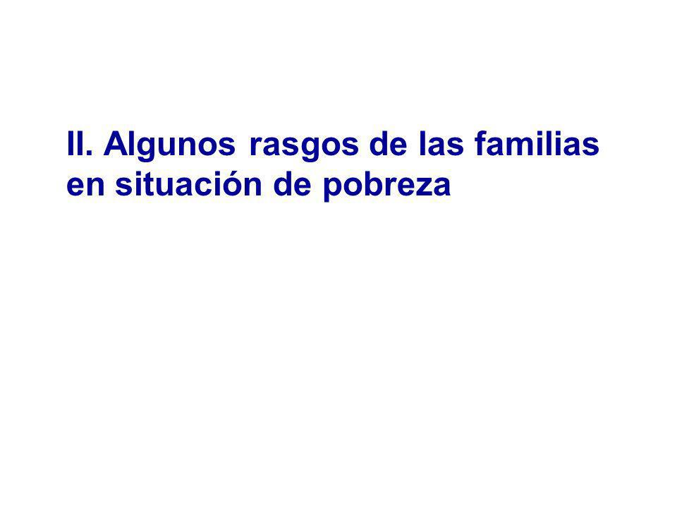 II. Algunos rasgos de las familias en situación de pobreza