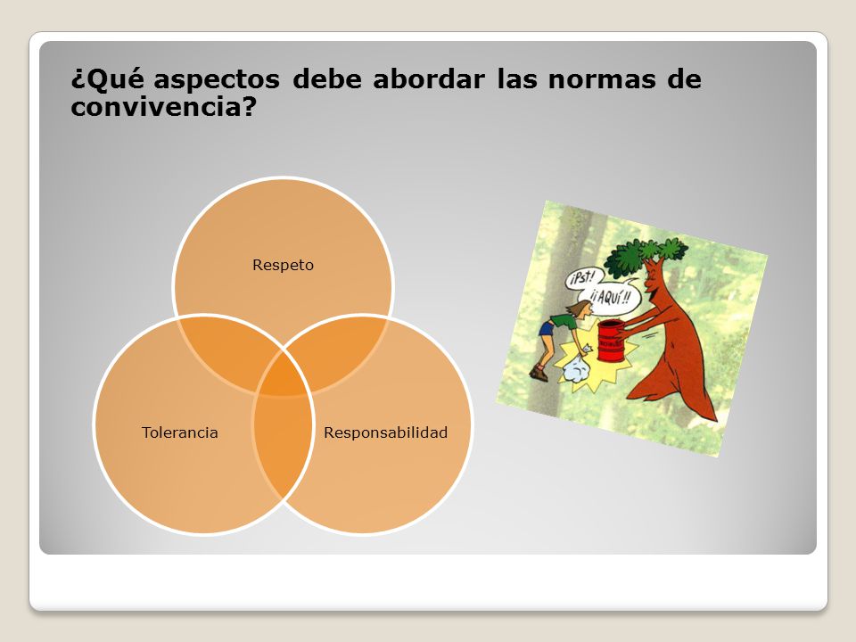 ¿Qué aspectos debe abordar las normas de convivencia