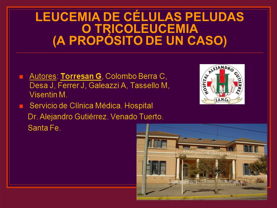 LEUCEMIA DE CÉLULAS PELUDAS O TRICOLEUCEMIA (A PROPÓSITO DE UN CASO)