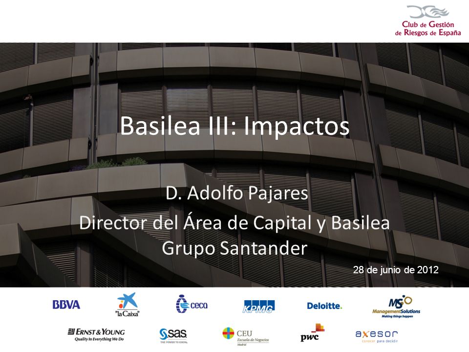 Director del Área de Capital y Basilea Grupo Santander